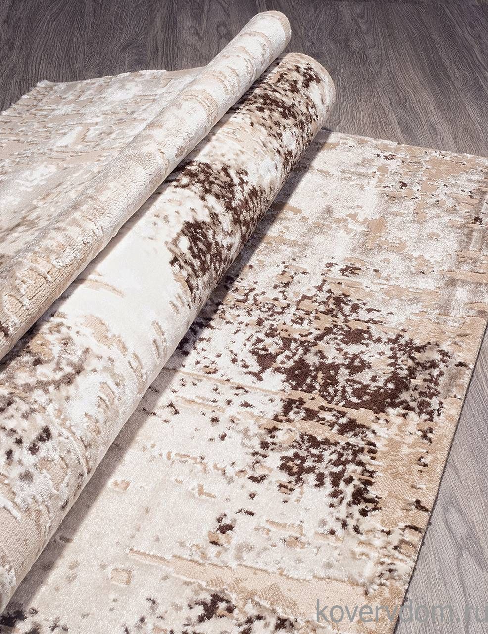 Ковер гранжевый ARMINA 04047B DARK BROWN