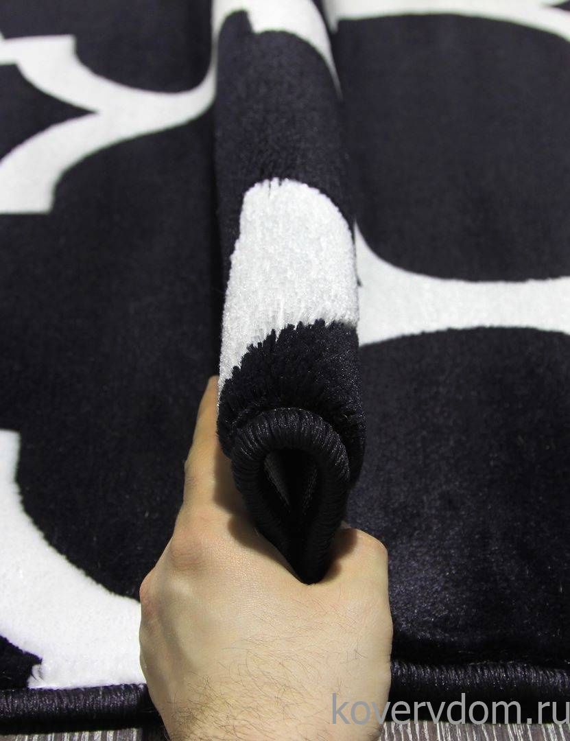 Ковер MEGA CARVING WK d422 DARK NAVY Овал Ковер MEGA CARVING WK d422 DARK NAVY Овал