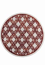 Круглый ковер красный SARDES TRUVA 08423R RED / RED Круг
