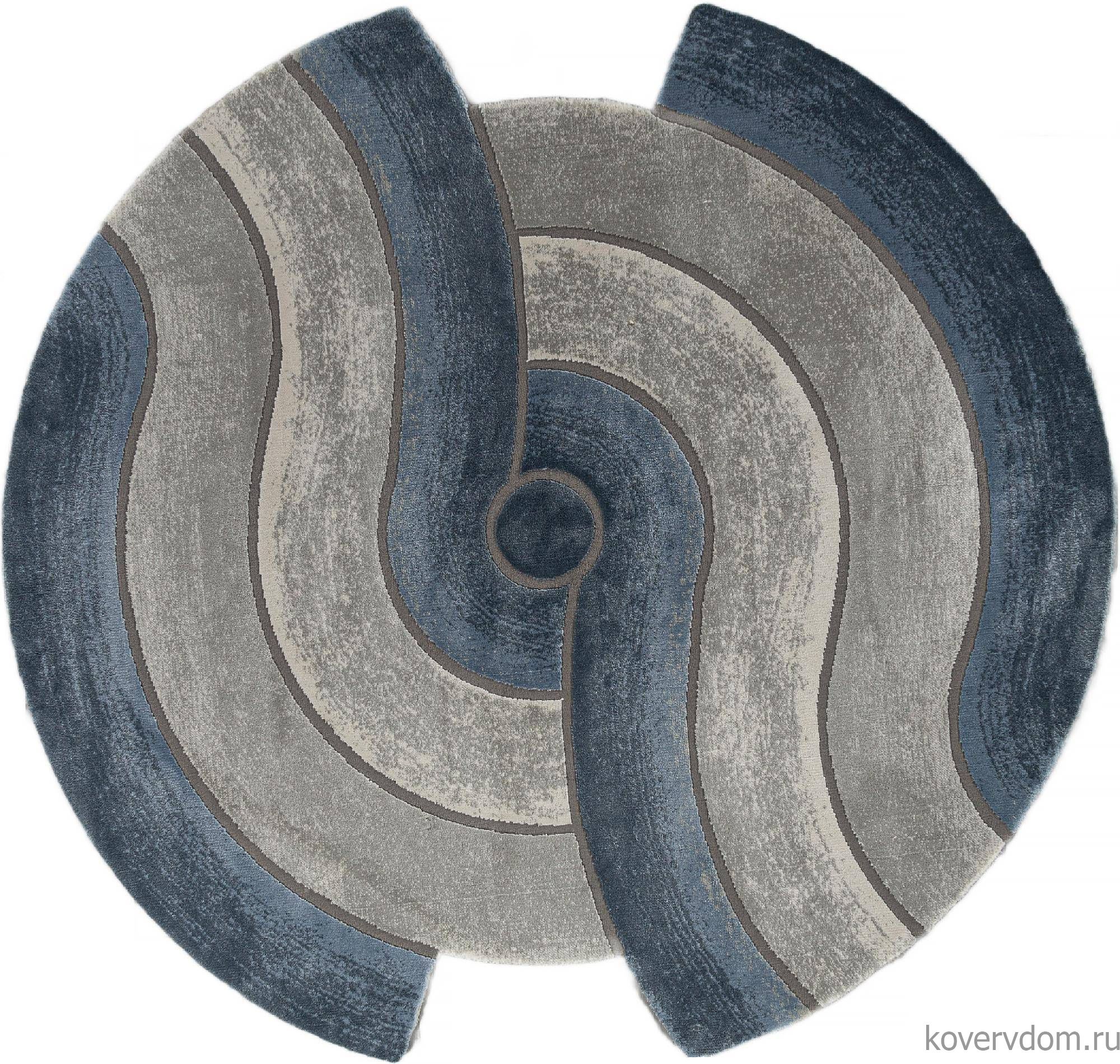 Ковер SAFIR 00836T GREY / BLUE Круг