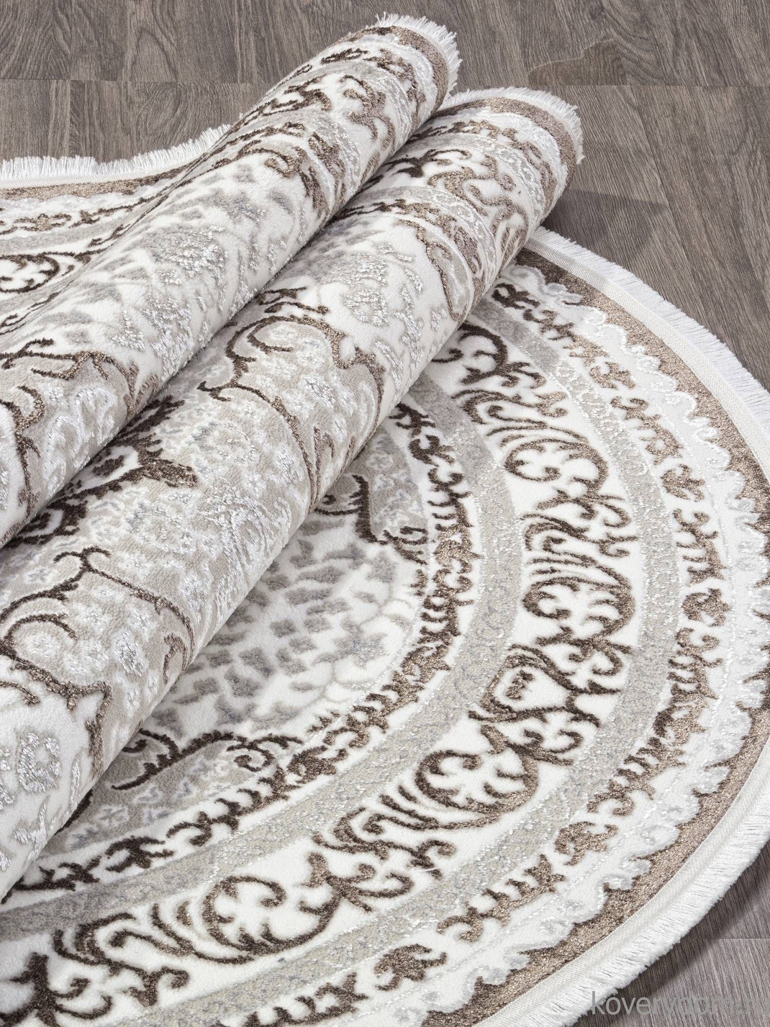 Ковер ALFANI Q011A BROWN FDY/CREAM SHRINK Овал