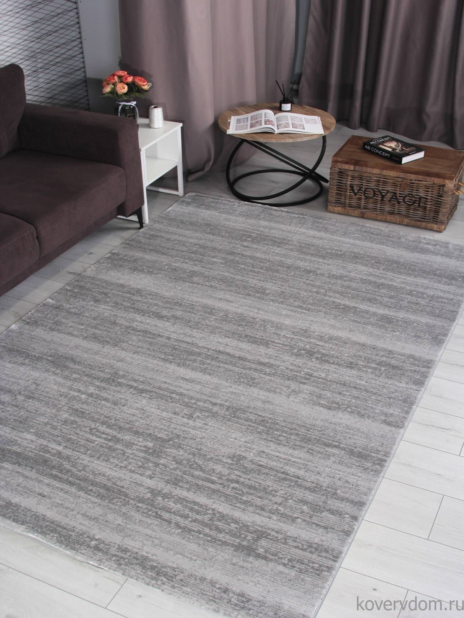 Ковер NENSI GL092G GREY / GREY