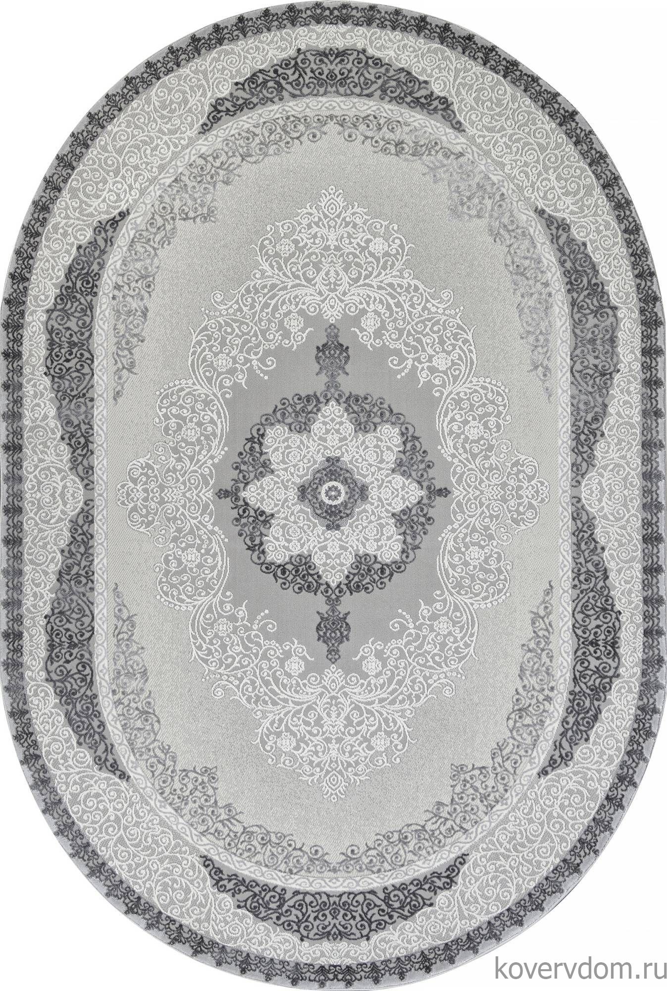 Ковер NENSI GL074G GREY / GREY Овал