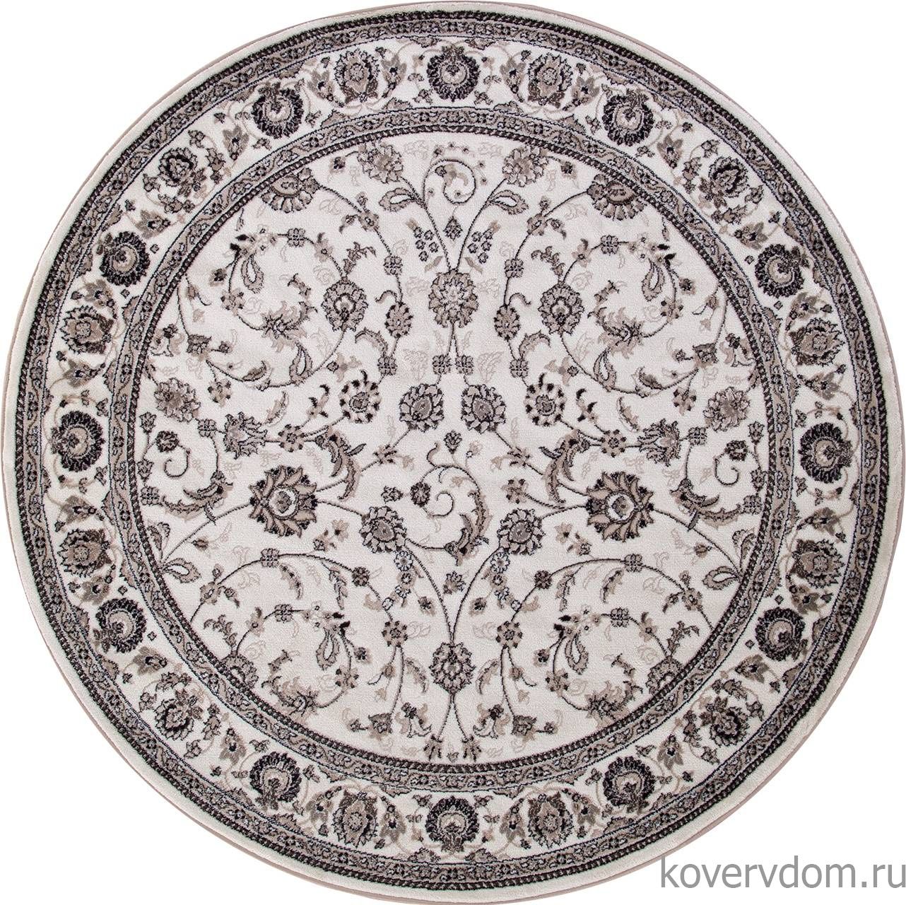 Ковер VALENCIA DELUXE-A D251 CREAM-BROWN Круг