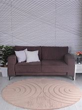 Ковер RABBIT CARVING PX4005 BROWN / BROWN Круг