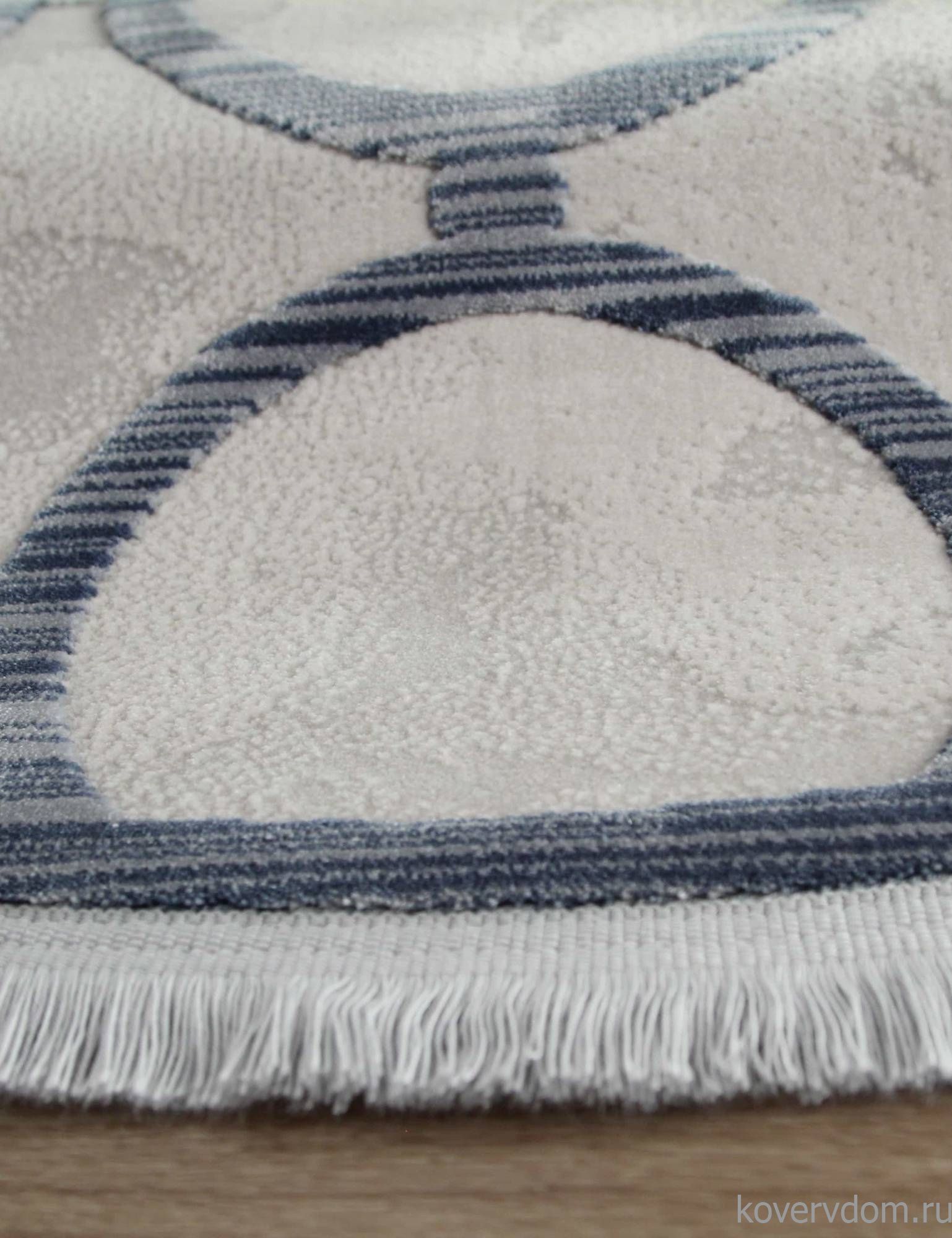 Ковер SARDES TRUVA 08421T BLUE / BLUE Круг