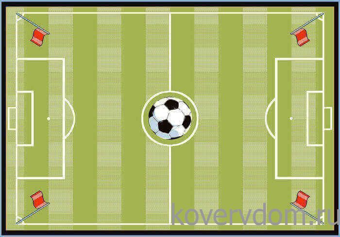 Детский развивающий ковер PTT Sorona JOYFUL KIDS Футбольное поле Детский развивающий ковер PTT Sorona JOYFUL KIDS Футбольное поле