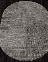 Ковер-циновка KAIR S139 BLACK-GRAY Овал