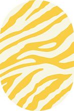 Овальный ковер желтый SUNRISE d130 YELLOW-CREAM Овал