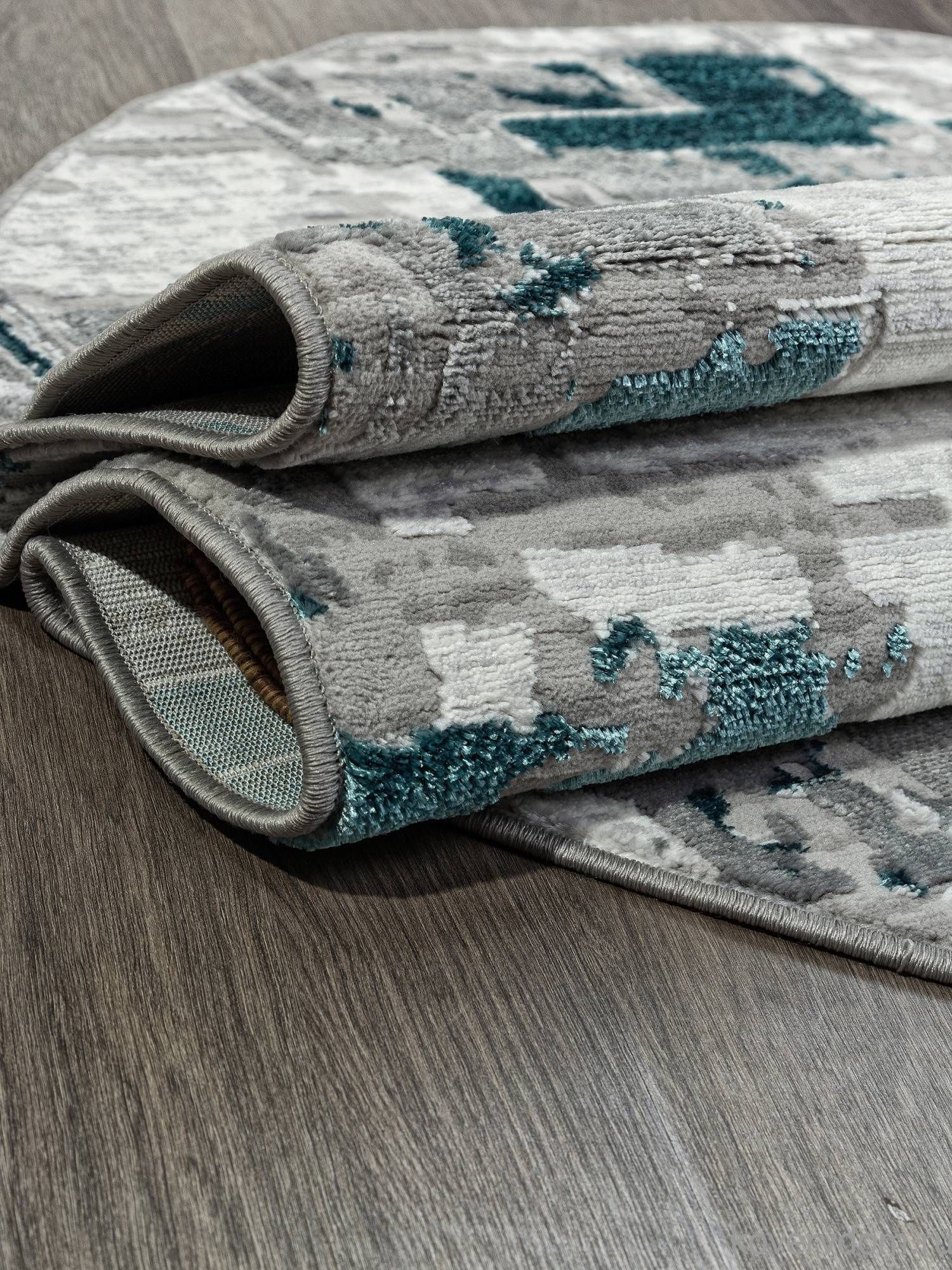 Ковер PALERMO F288 GRAY Овал