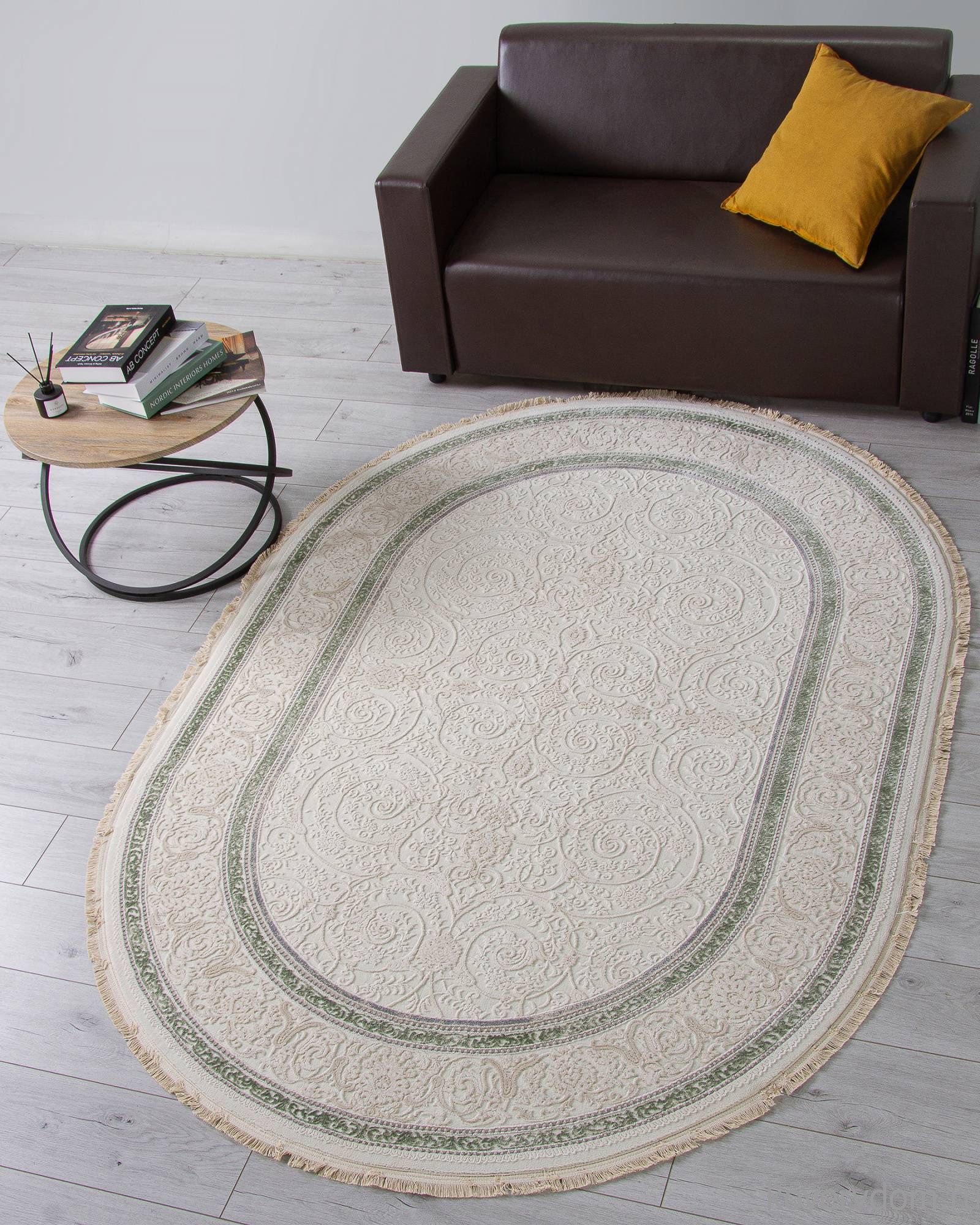 Ковер MELODY 30896U CREAM / CREAM Овал